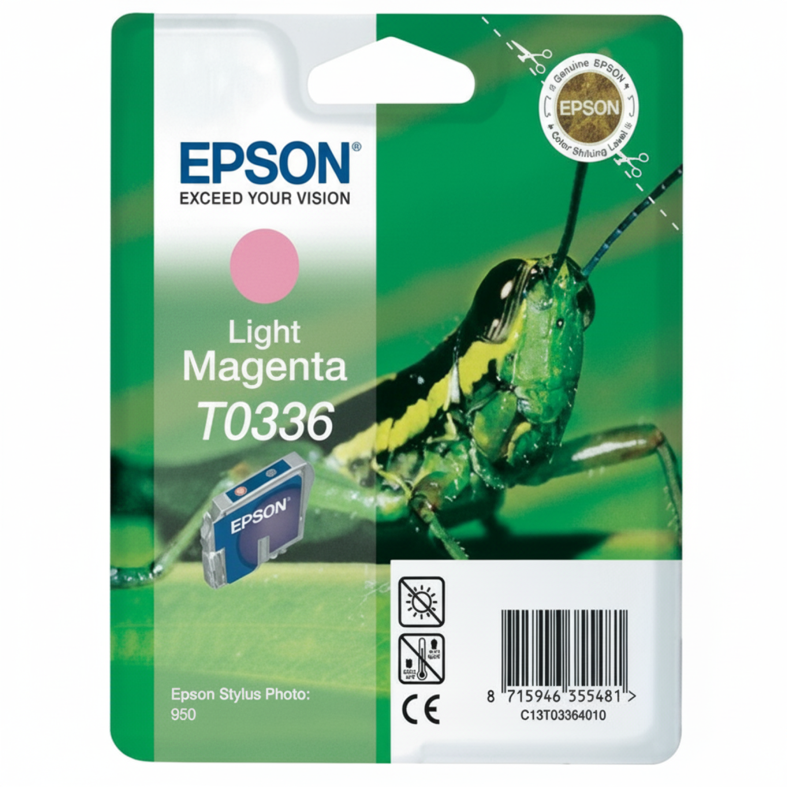 Tusz Oryginalny Epson T0336 (C13T03364010) (Jasny purpurowy)