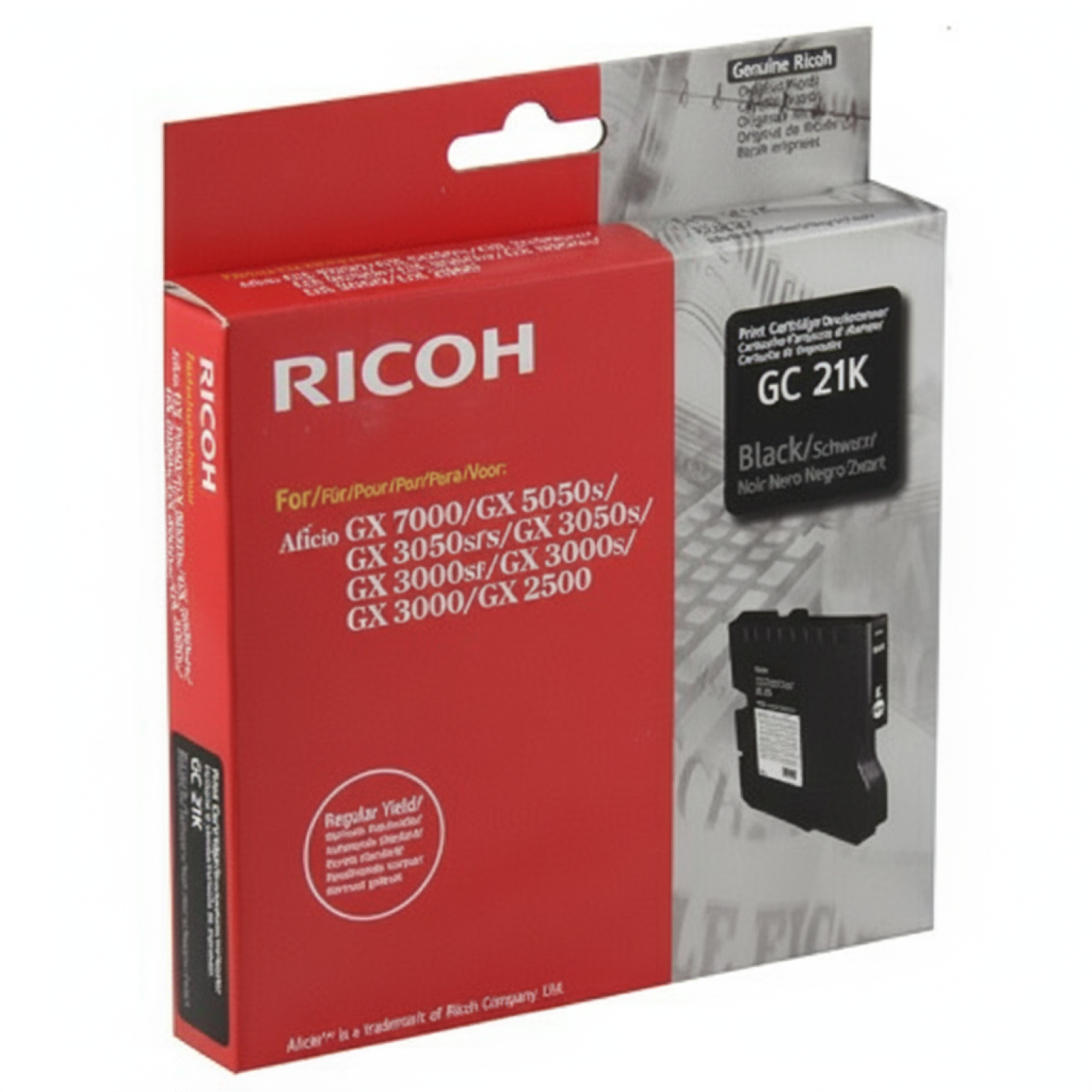 Tusz Oryginalny Ricoh GC-21K (405532) (Czarny)