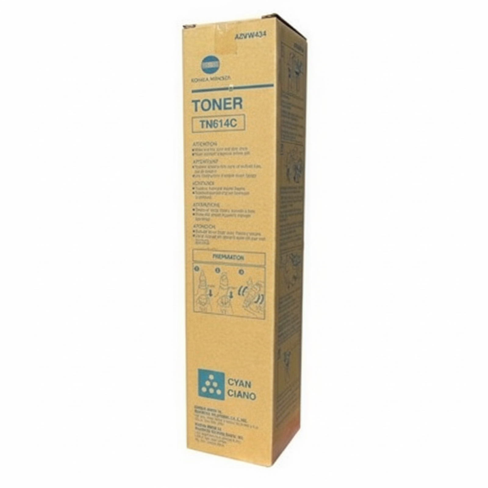 Toner Oryginalny KM TN-614C (A0VW454) (Błękitny)