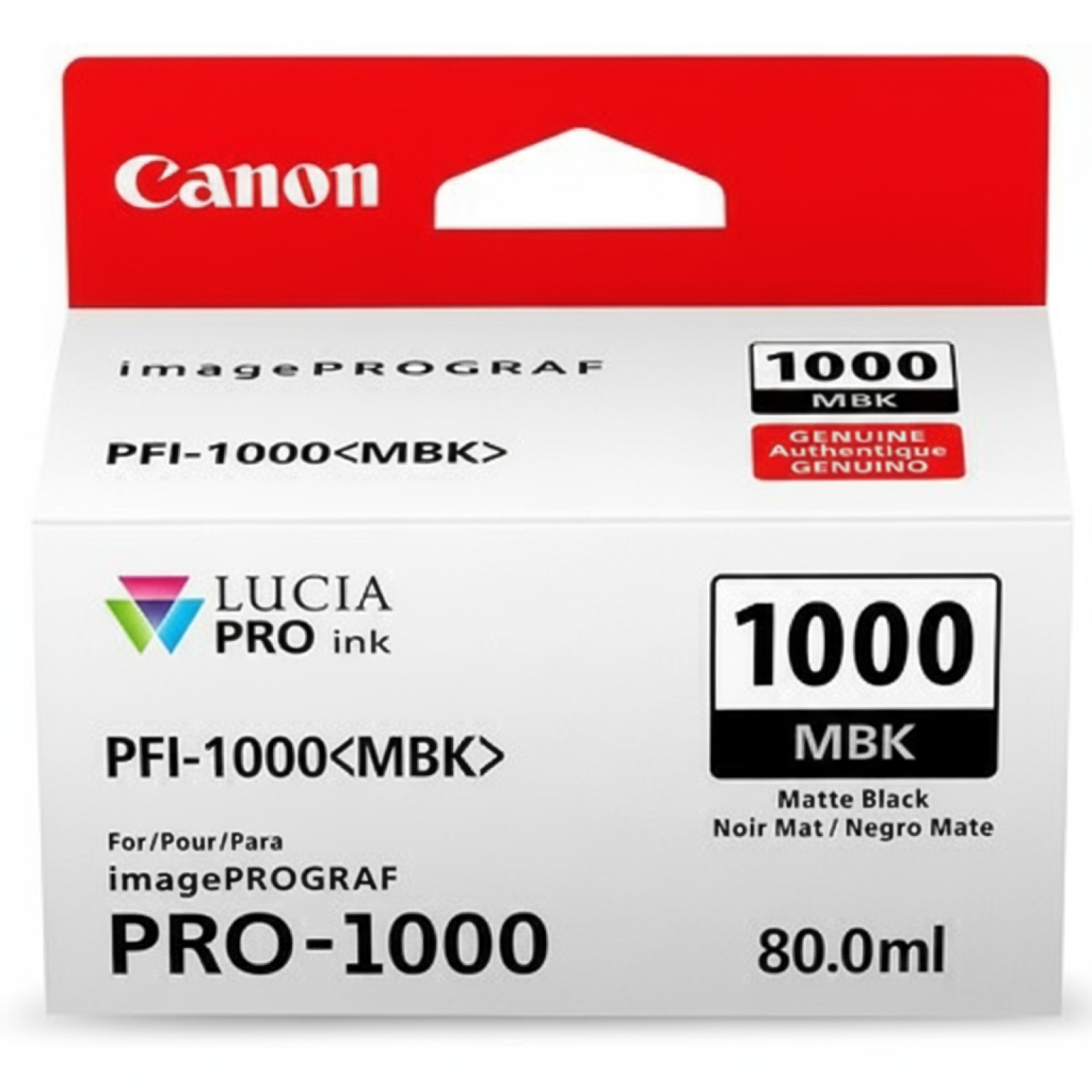 Tusz Oryginalny Canon PFI-1000MBK (0545C001) (Czarny matowy)
