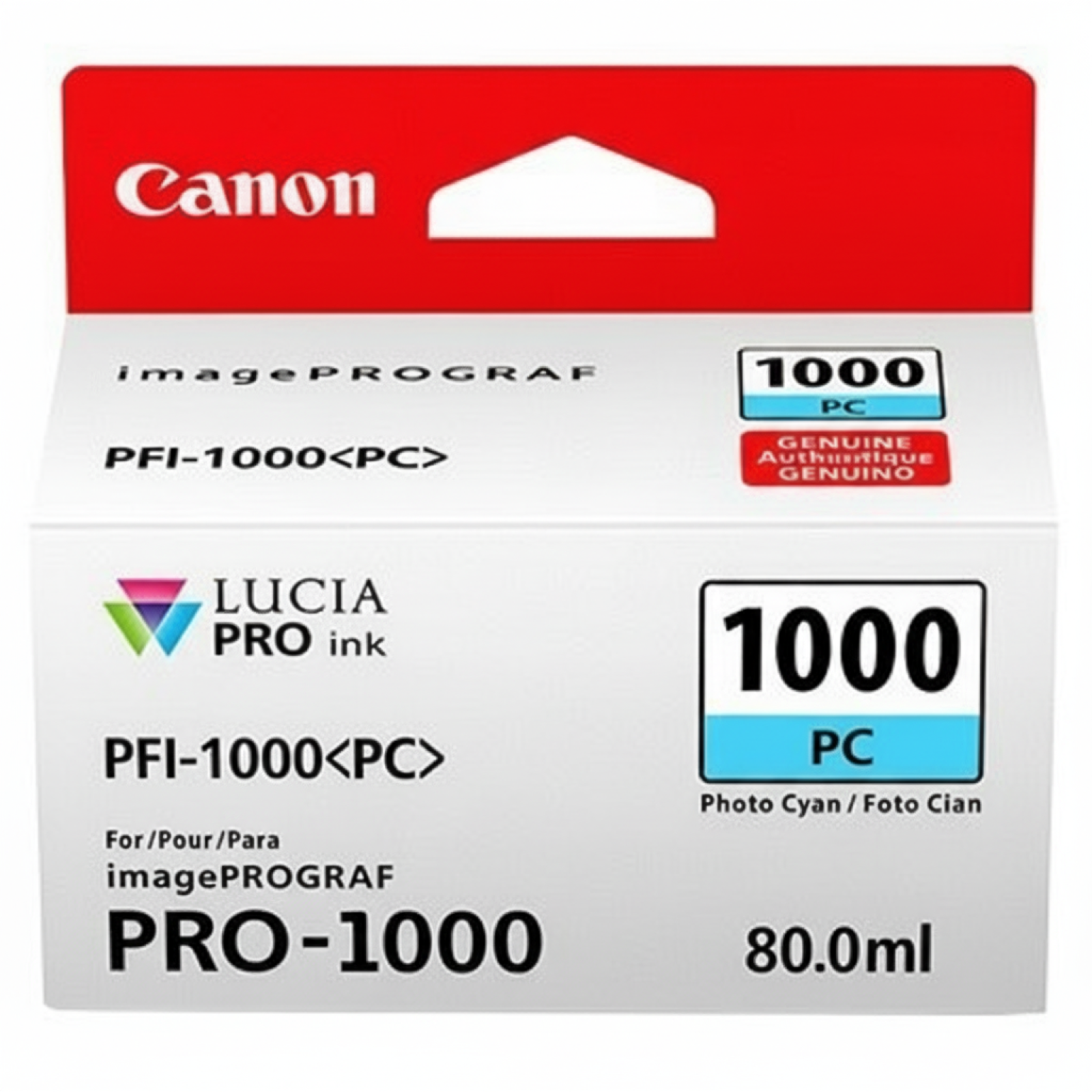 Tusz Oryginalny Canon PFI-1000PC (0550C001) (Błękitny Foto)