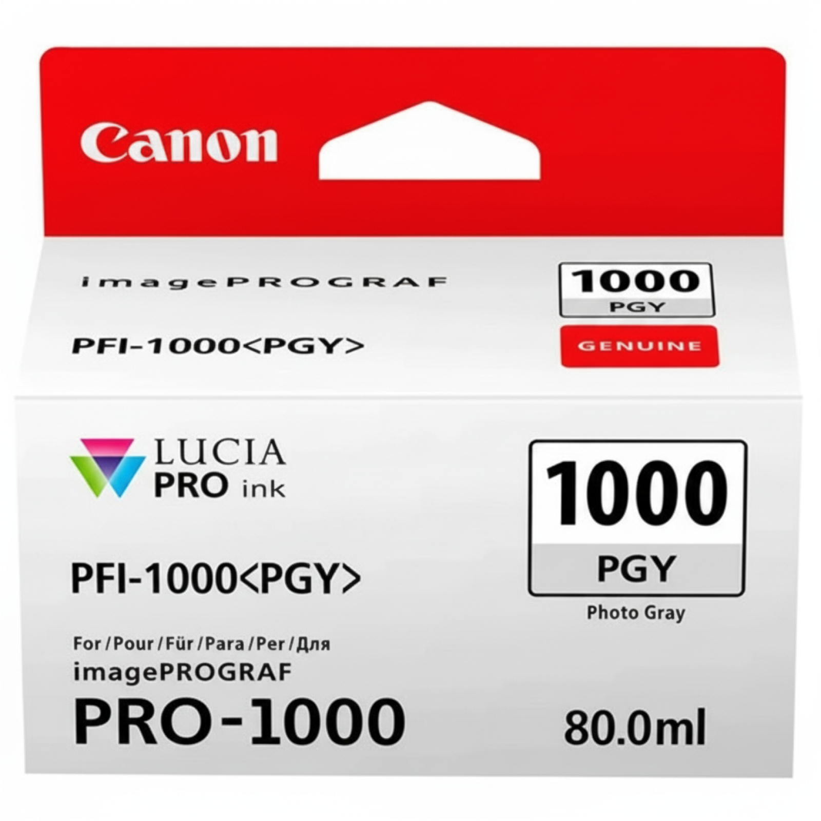 Tusz Oryginalny Canon PFI-1000PGY (0553C001) (Szary Foto)