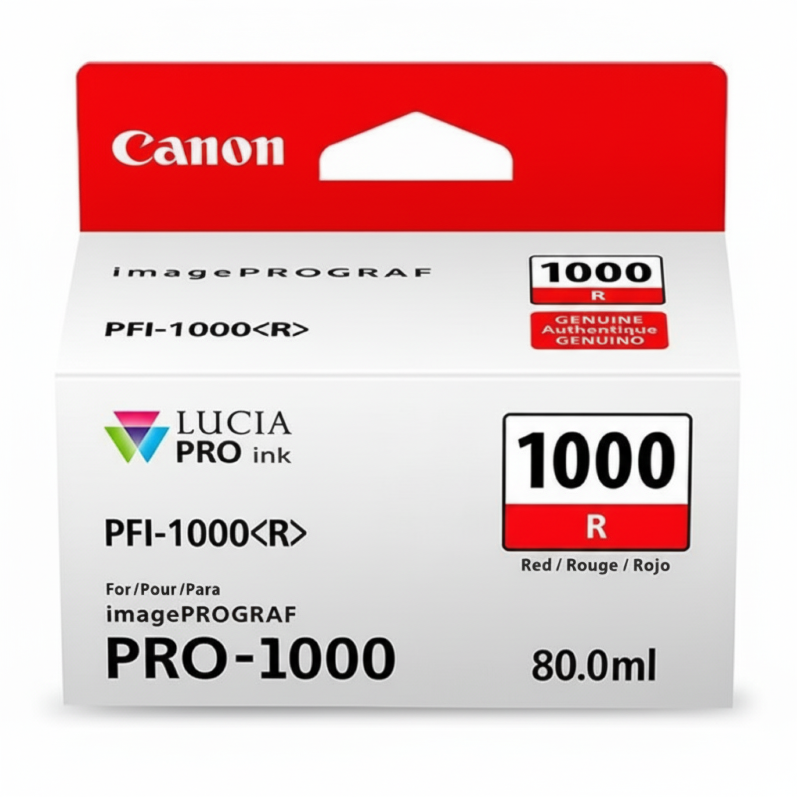 Tusz Oryginalny Canon PFI-1000R (0554C001) (Czerwony)