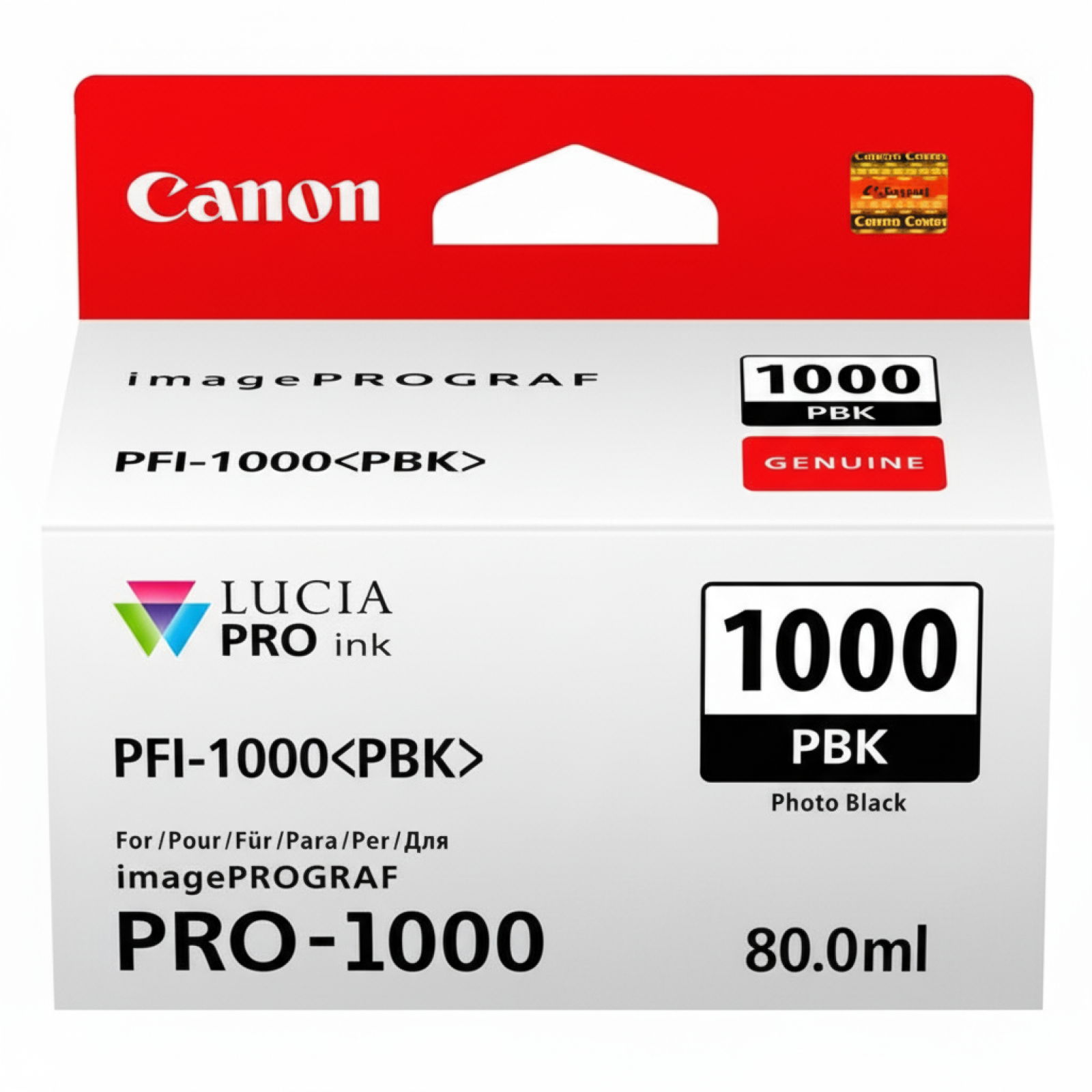 Tusz Oryginalny Canon PFI-1000PBK (0546C001) (Czarny Foto)