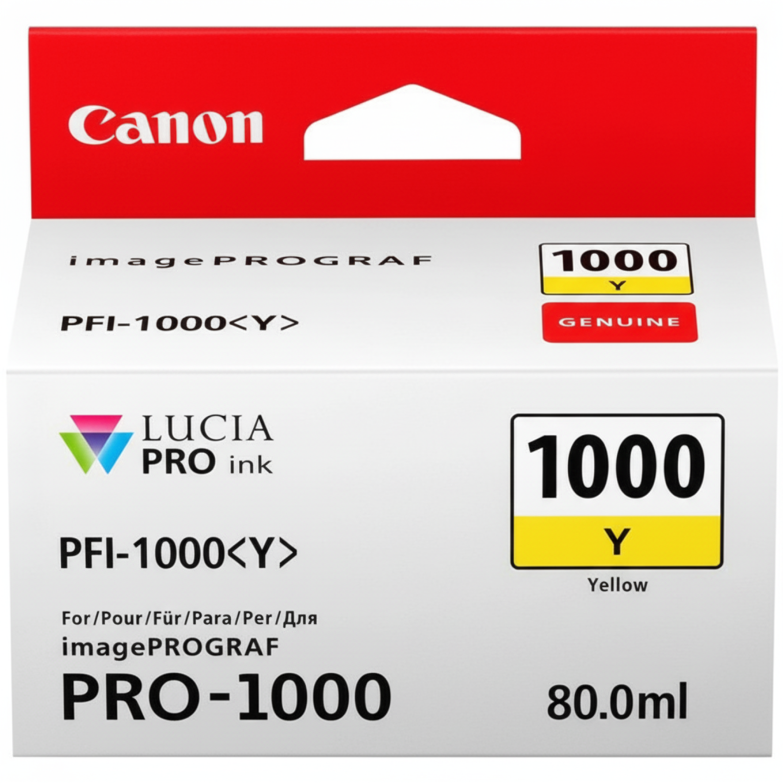 Tusz Oryginalny Canon PFI-1000Y (0549C001) (Żółty)