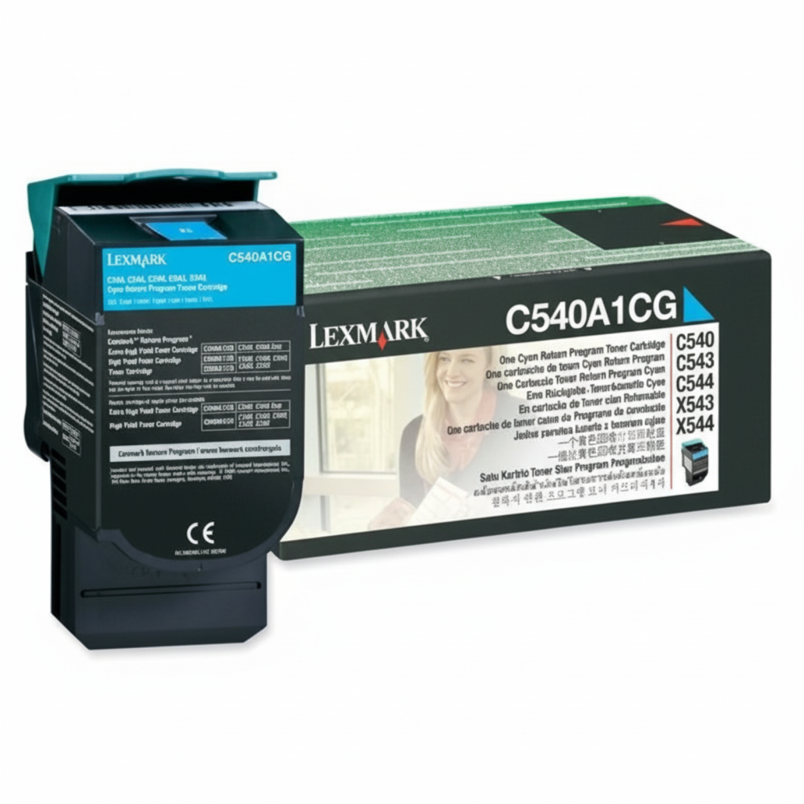 Toner Oryginalny Lexmark C540A1CG (C540A1CG) (Błękitny)