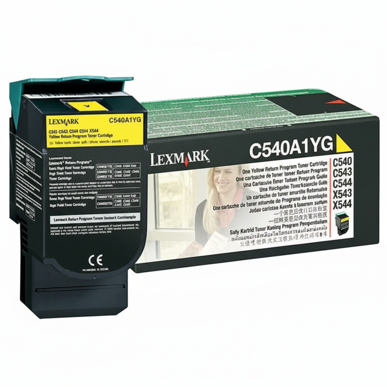 Toner Oryginalny Lexmark C540A1YG (C540A1YG) (Żółty)