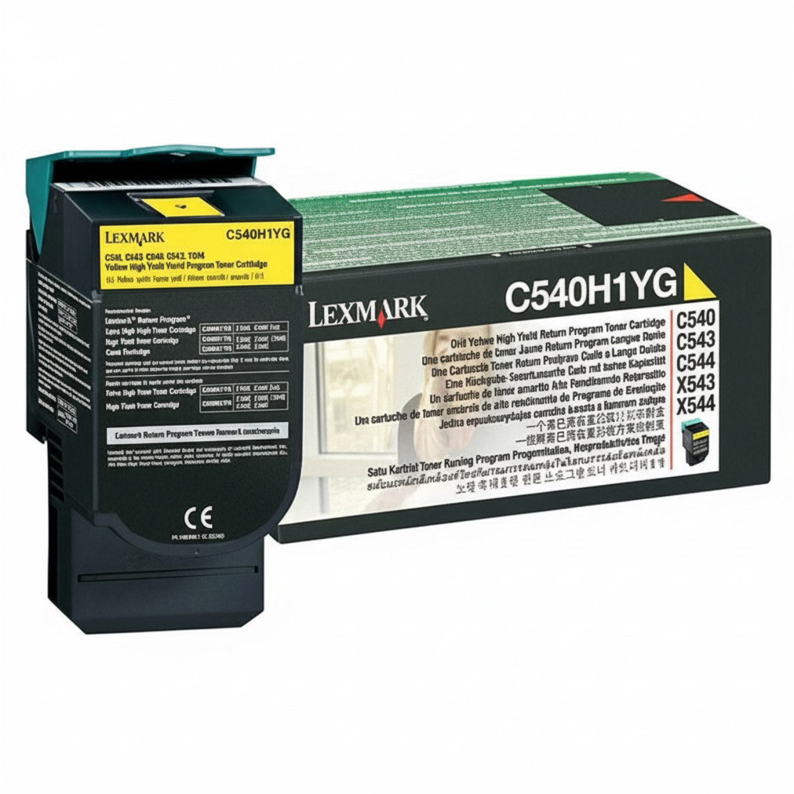 Toner Oryginalny Lexmark C540H1YG (C540H1YG) (Żółty)