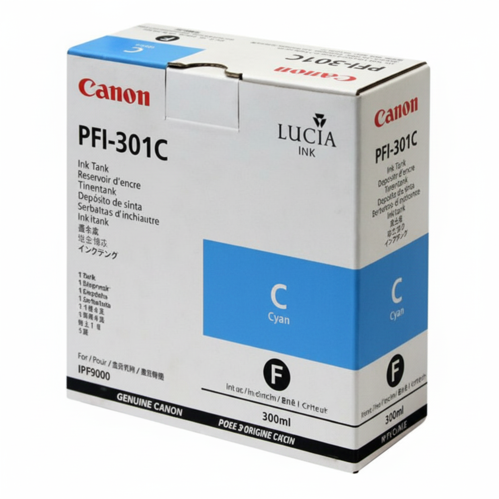 Tusz Oryginalny Canon PFI-301C (1487B001) (Błękitny)