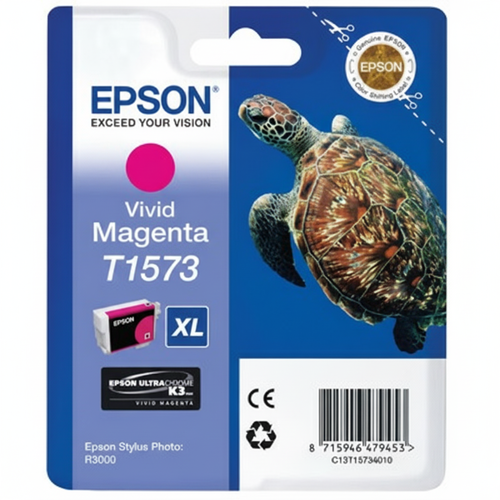 Tusz Oryginalny Epson T1573 (C13T15734010 ) (Purpurowy)
