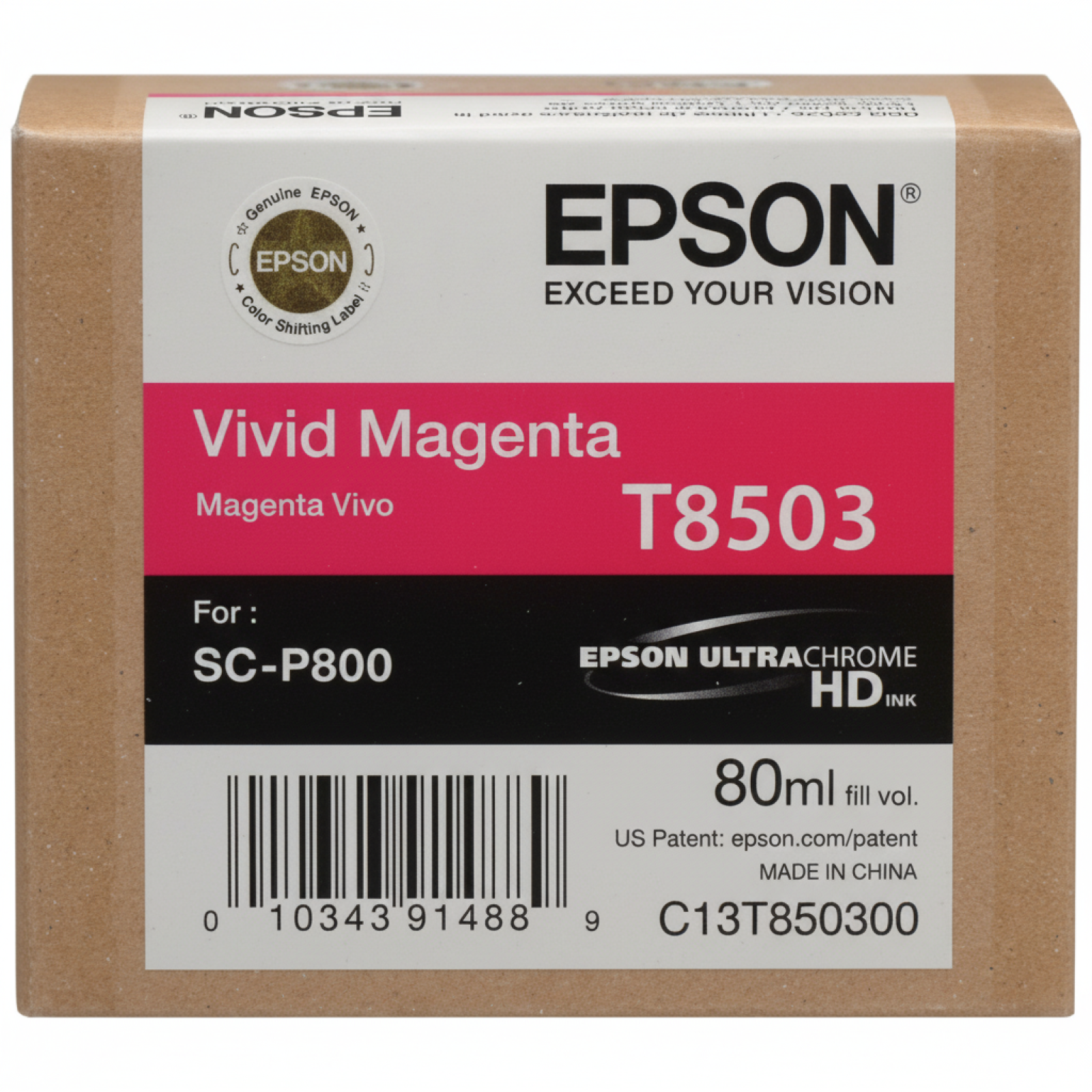 Tusz Oryginalny Epson T8503 (C13T850300) (Purpurowy)