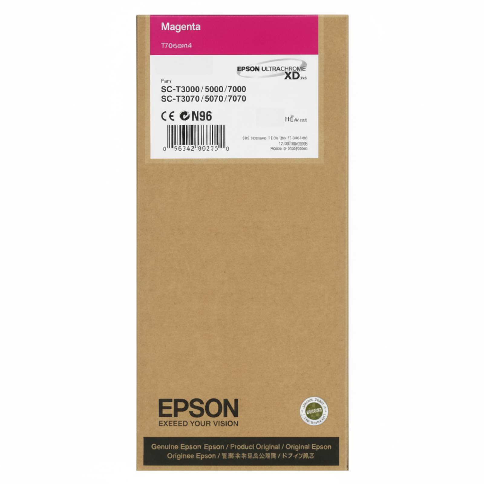 Tusz Oryginalny Epson T6933 (C13T693300) (Purpurowy)