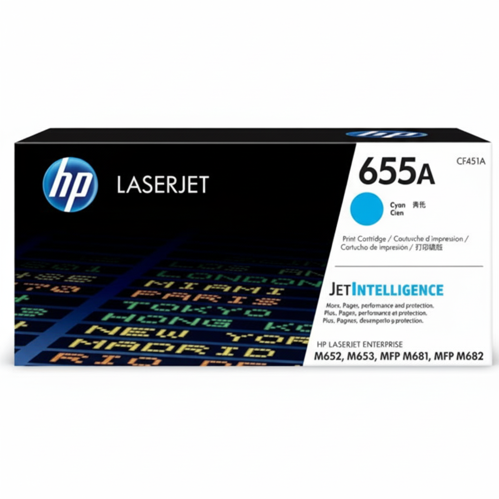 Toner Oryginalny HP 655A (CF451A) (Błękitny)