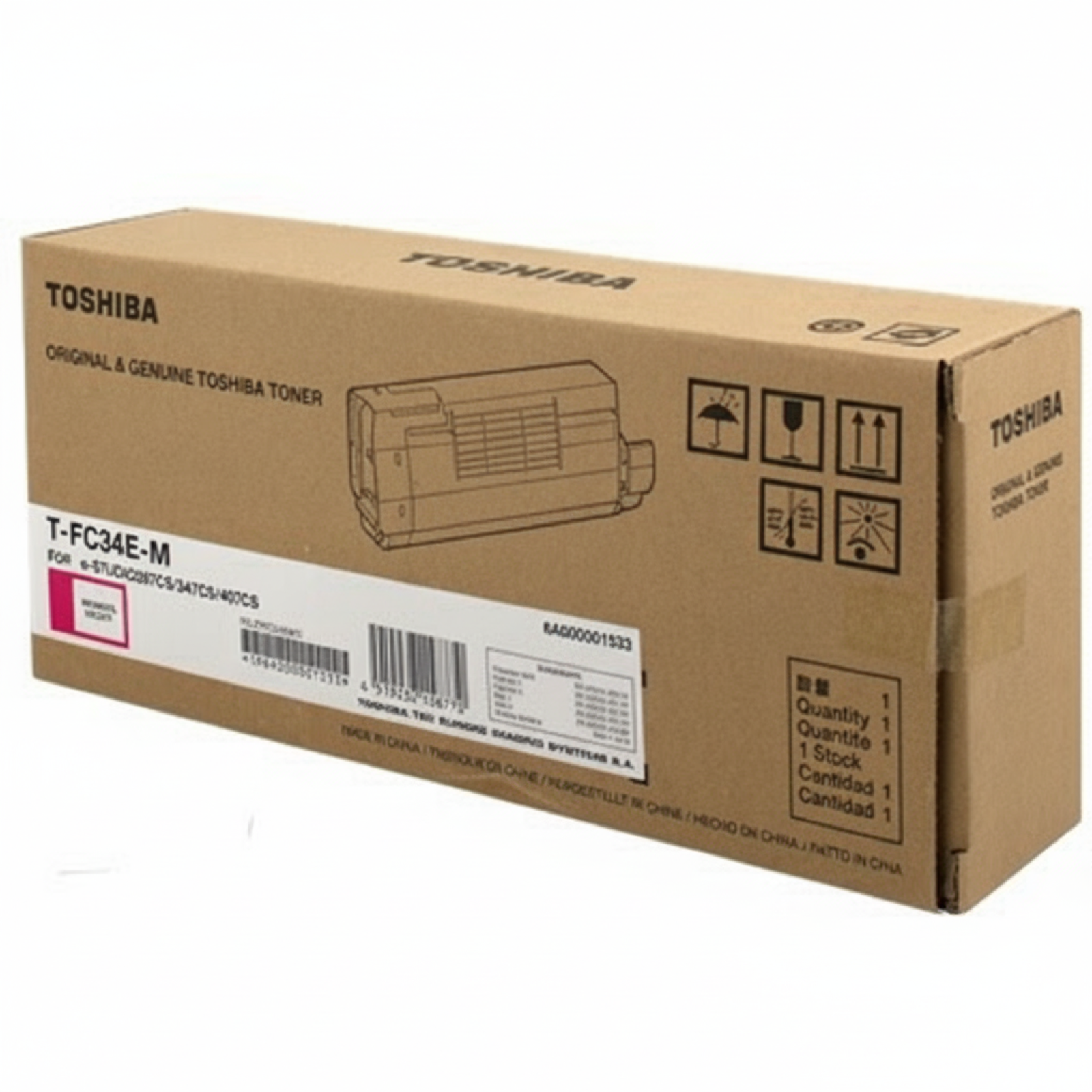 Toner Oryginalny Toshiba T-FC34E-M (6A000001533) (Purpurowy)