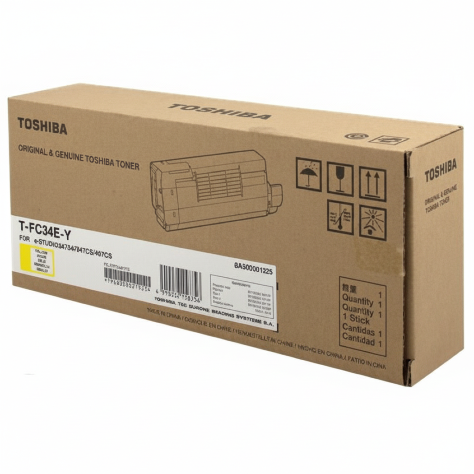 Toner Oryginalny Toshiba T-FC34E-Y (6A000001525) (Żółty)