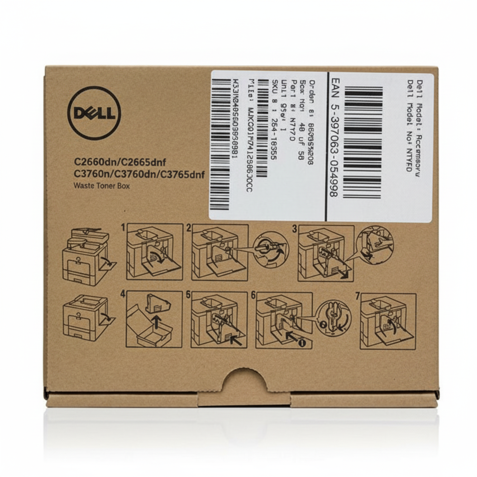 Pojemnik na Zużyty Toner Oryginalny Dell M20HF (593-BBEI, 724-10355)