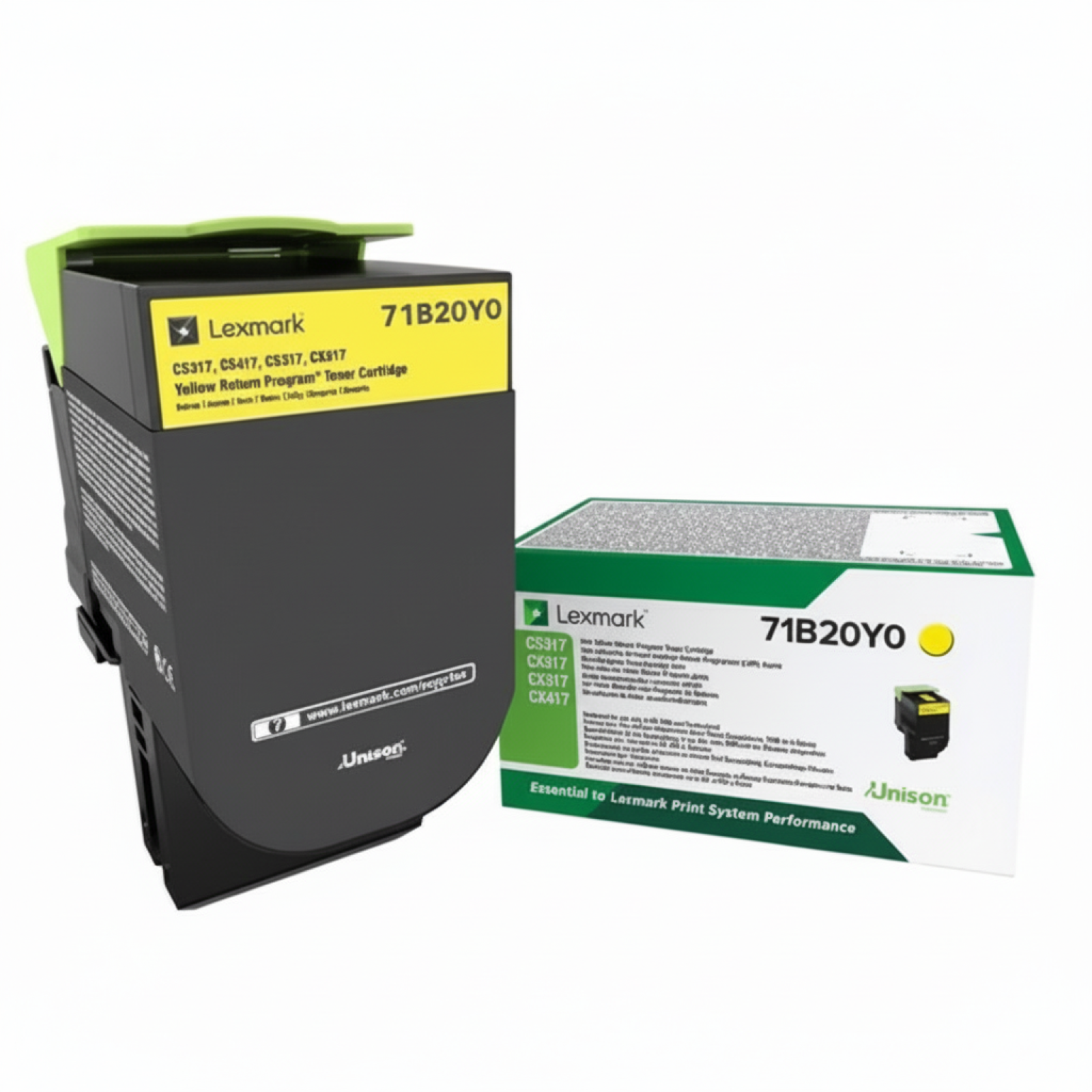 Toner Oryginalny Lexmark 71B (71B20Y0) (Żółty)