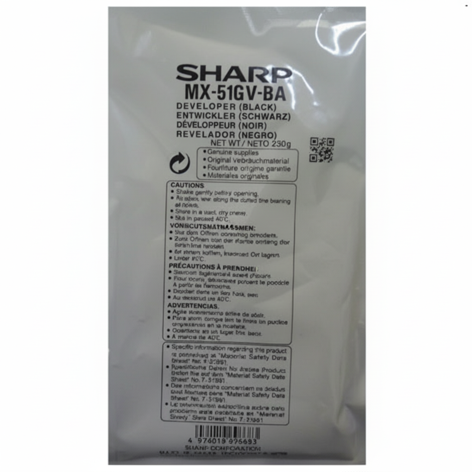 Developer Oryginalny Sharp MX-51GVBA (MX51GVBA) (Czarny)