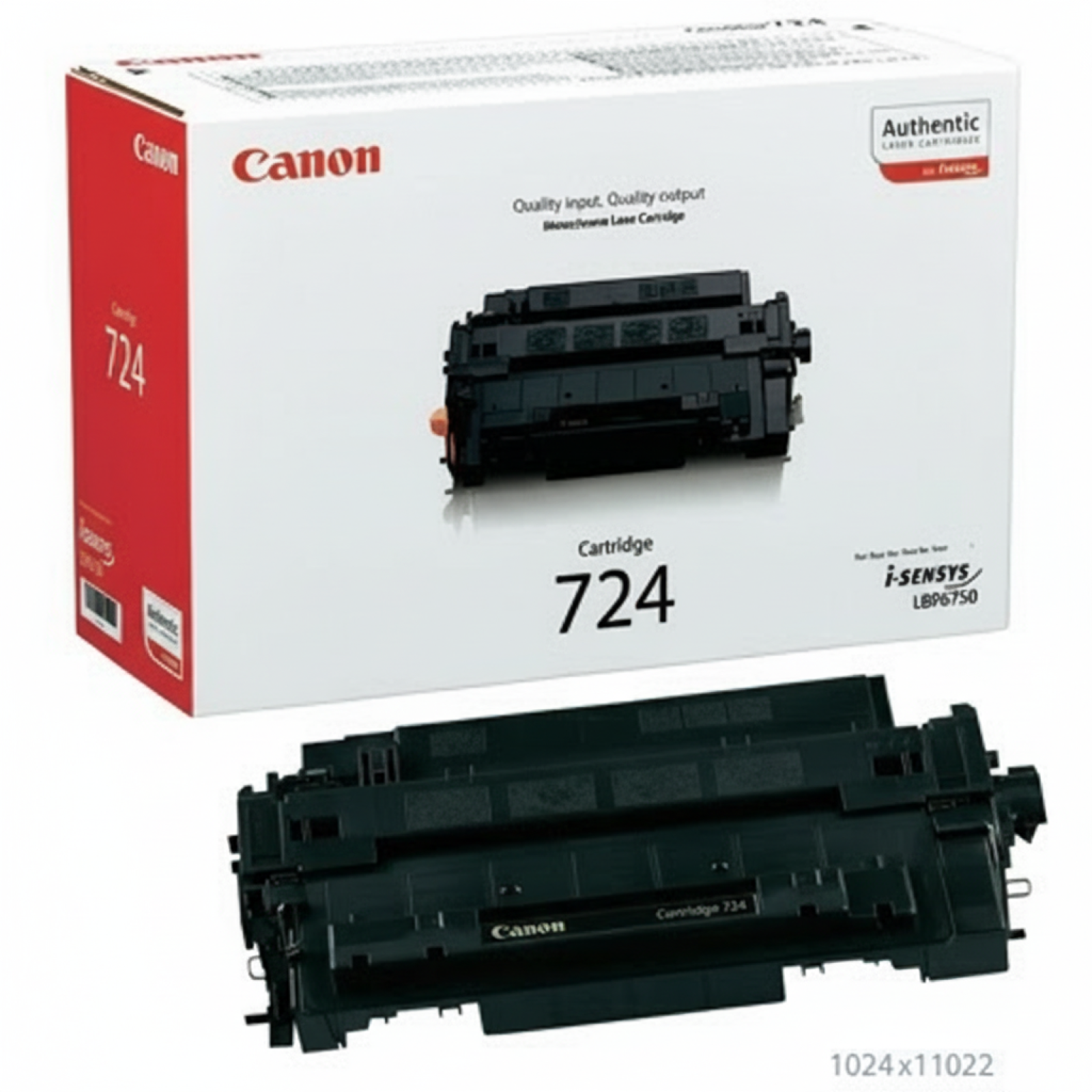 Toner Oryginalny Canon CRG-724 (3481B002AA) (Czarny)