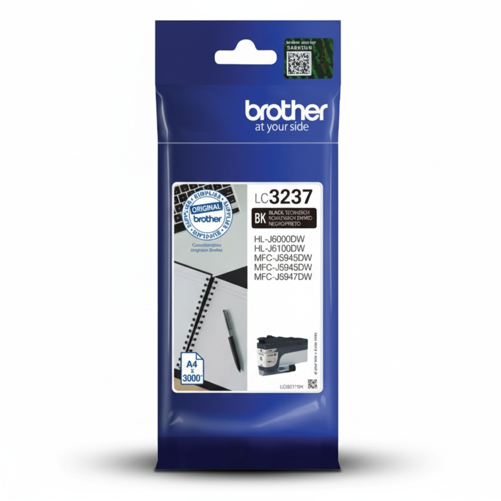 Tusz Oryginalny Brother LC-3237 BK (LC-3237BK) (Czarny)