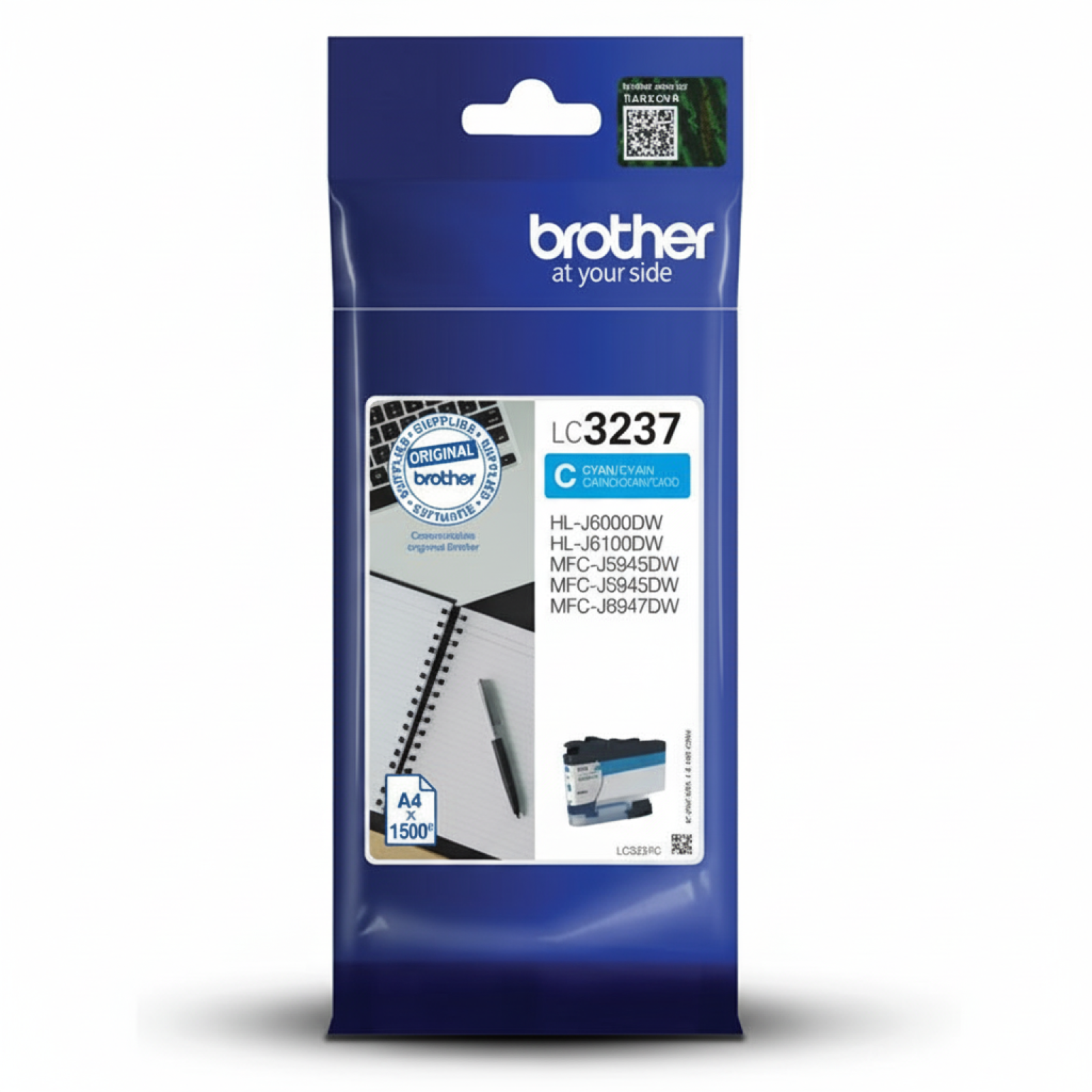 Tusz Oryginalny Brother LC-3237 C (LC-3237C) (Błękitny)