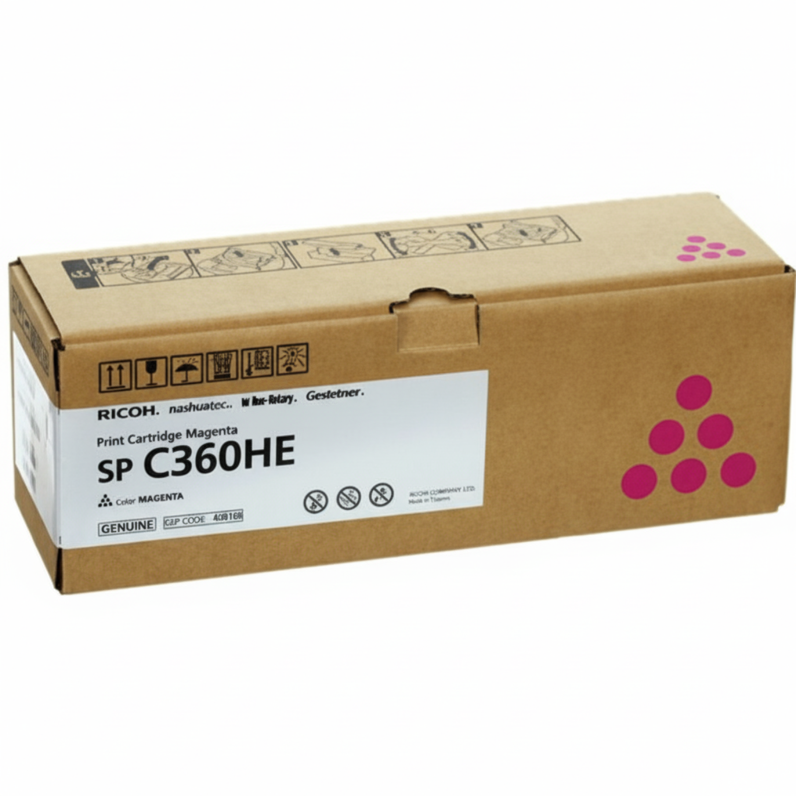 Toner Oryginalny Ricoh C360HE (408186) (Purpurowy)