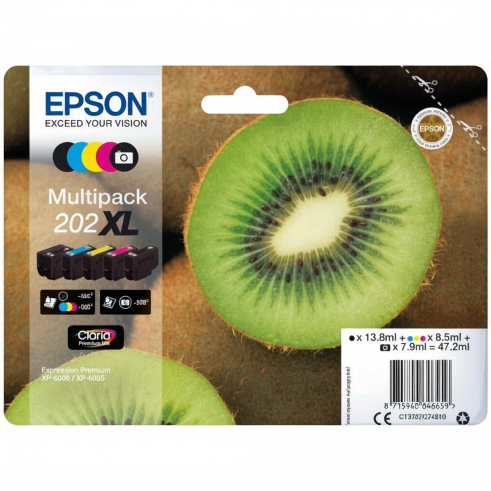 Tusze Oryginalne Epson 202 XL (C13T02G74010) (komplet)