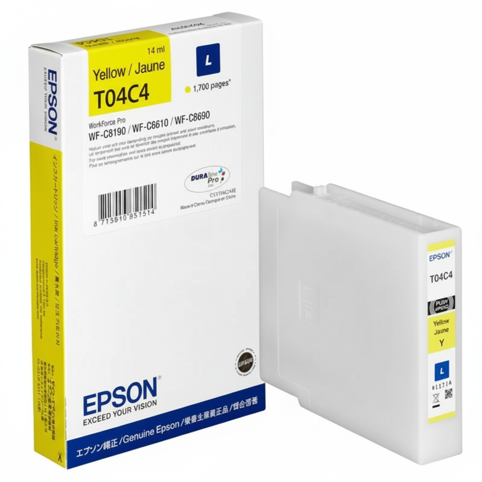 Tusz Oryginalny Epson T04C4 L (C13T04C440) (Żółty)