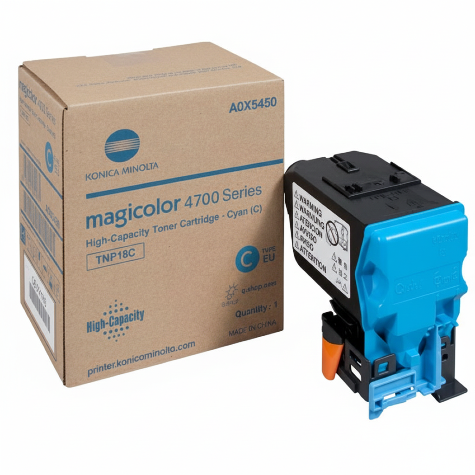 Toner Oryginalny KM TNP-18C (A0X5450) (Błękitny)