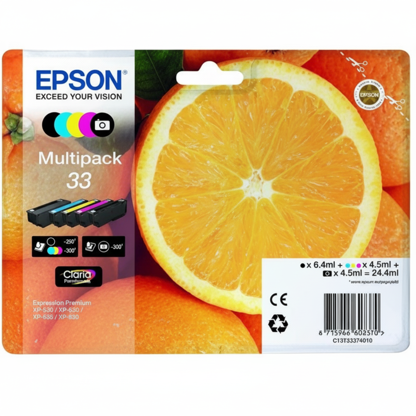 Tusze Oryginalne Epson T3337 (C13T33374010) (komplet)
