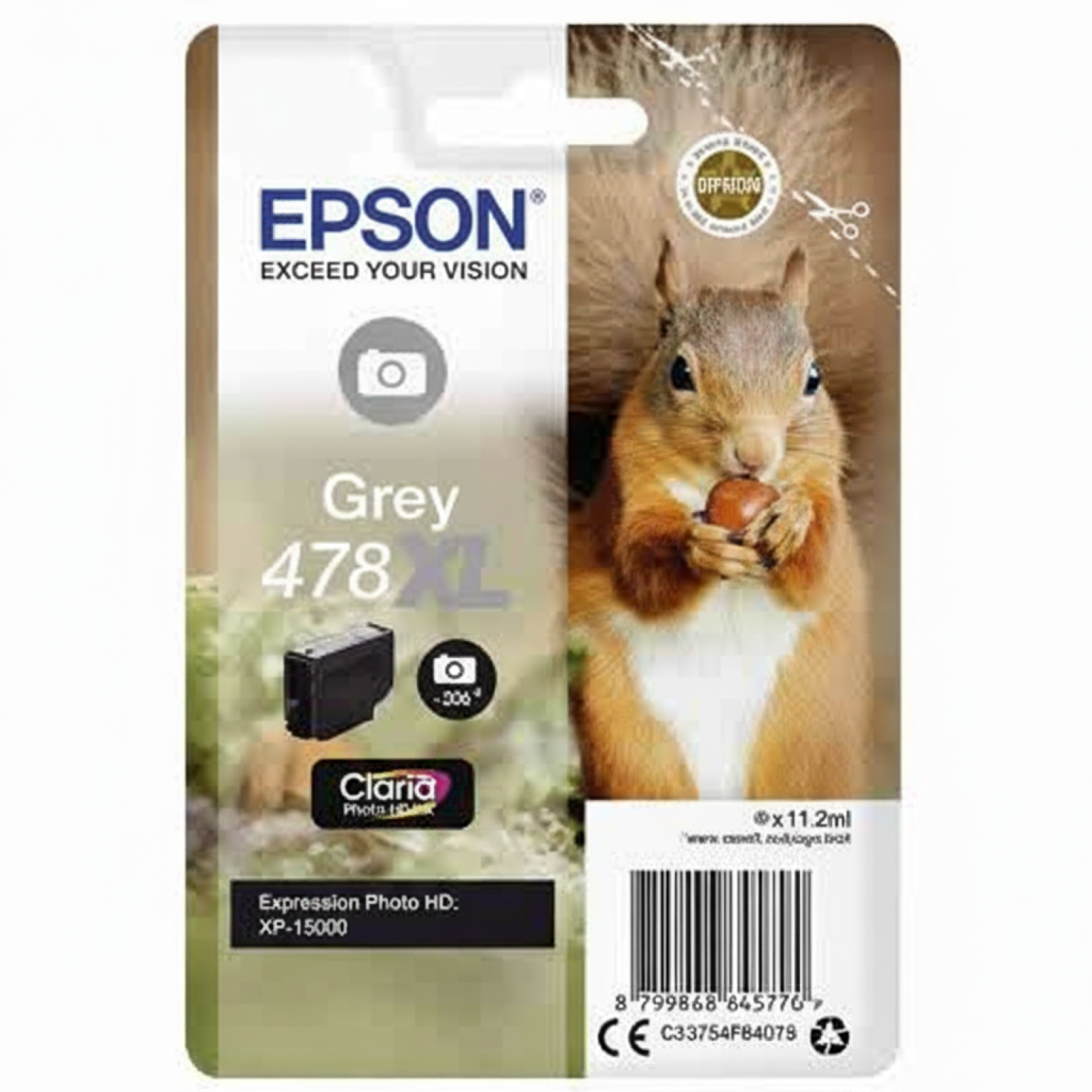 Tusz Oryginalny Epson 478 XL (C13T04F64010) (Szary)