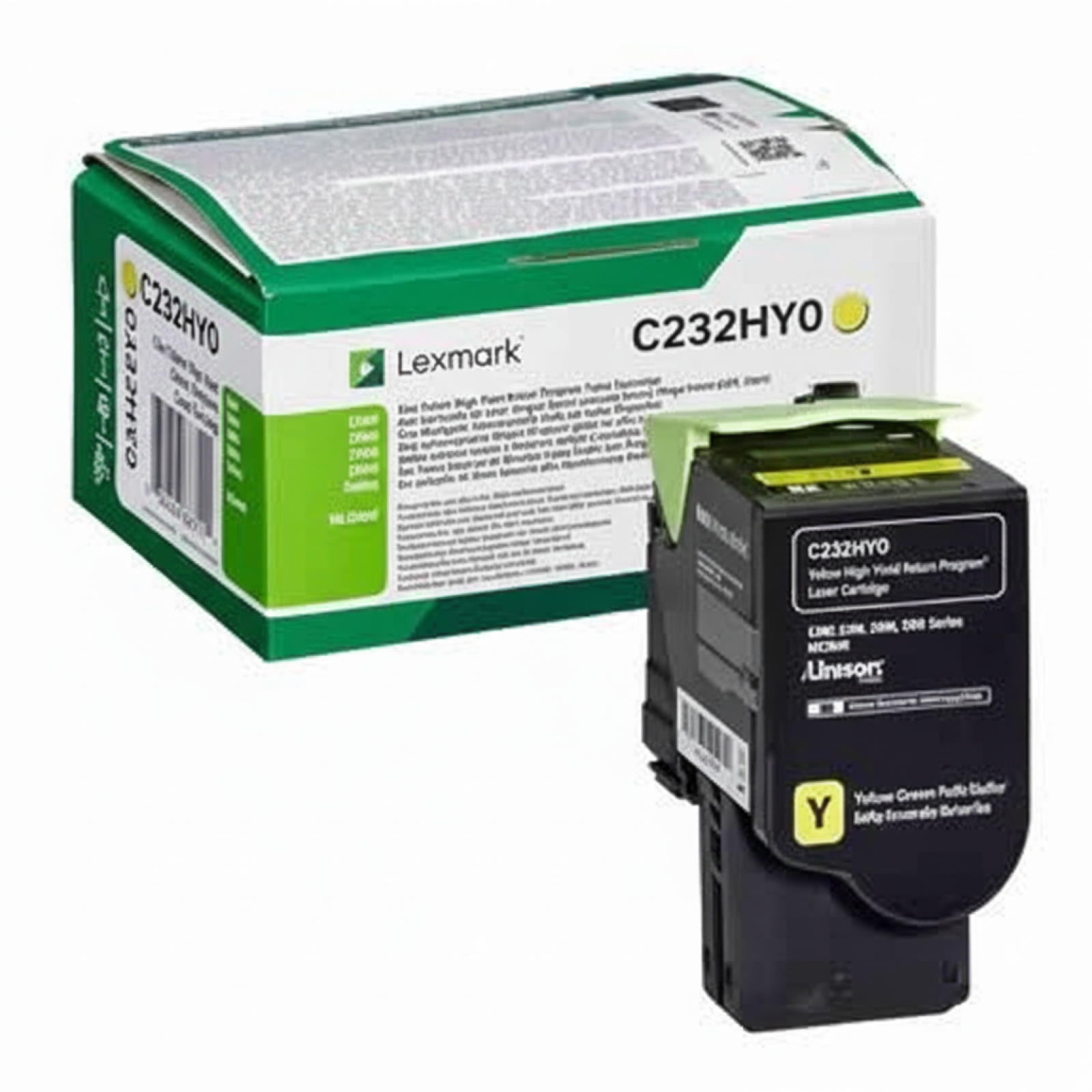 Toner Oryginalny Lexmark C232 (C232HY0) (Żółty)