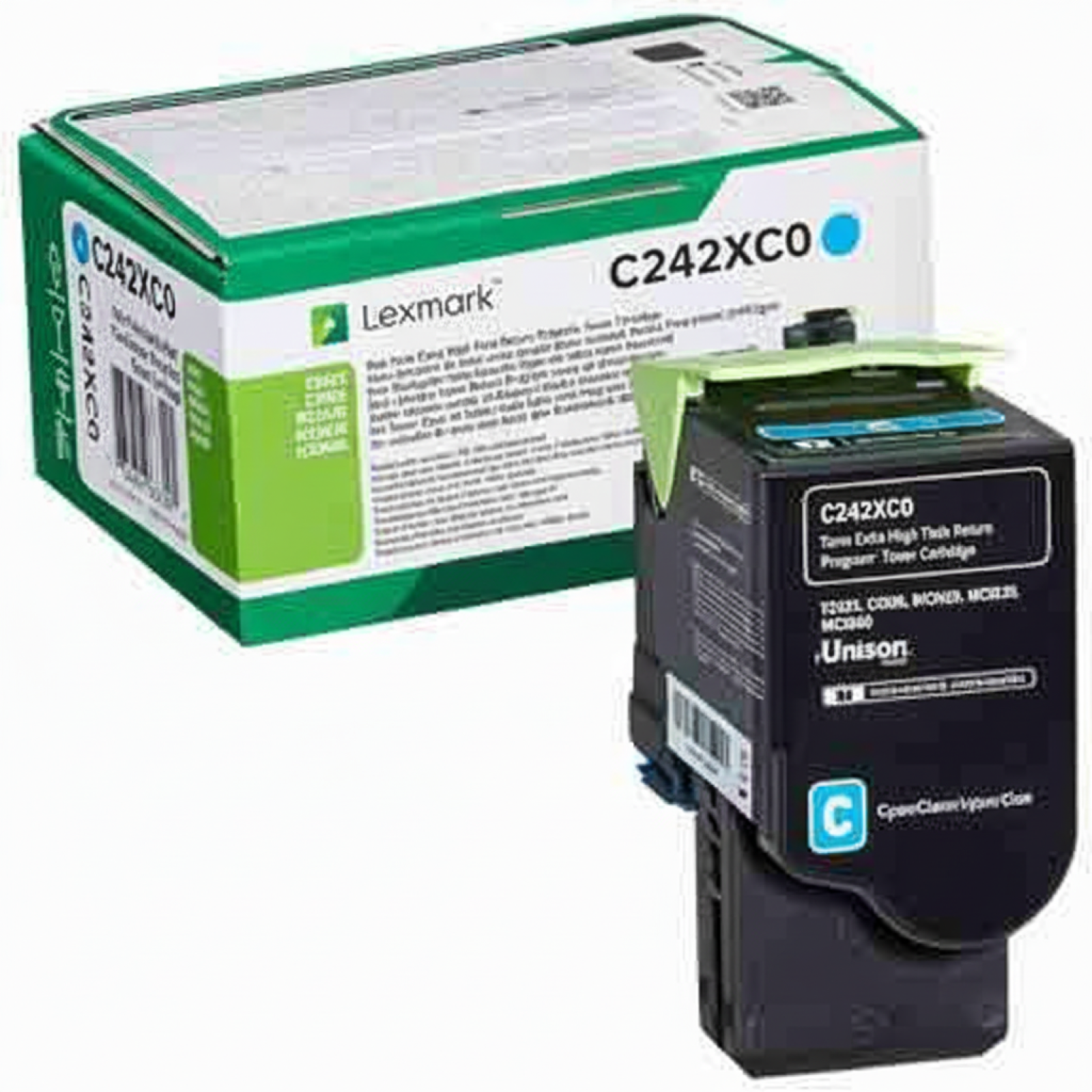 Toner Oryginalny Lexmark C242 (C242XC0) (Błękitny)