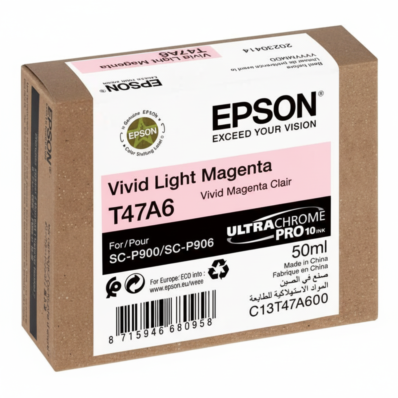 Tusz Oryginalny Epson T47A6 (C13T47A600) (Jasny purpurowy)