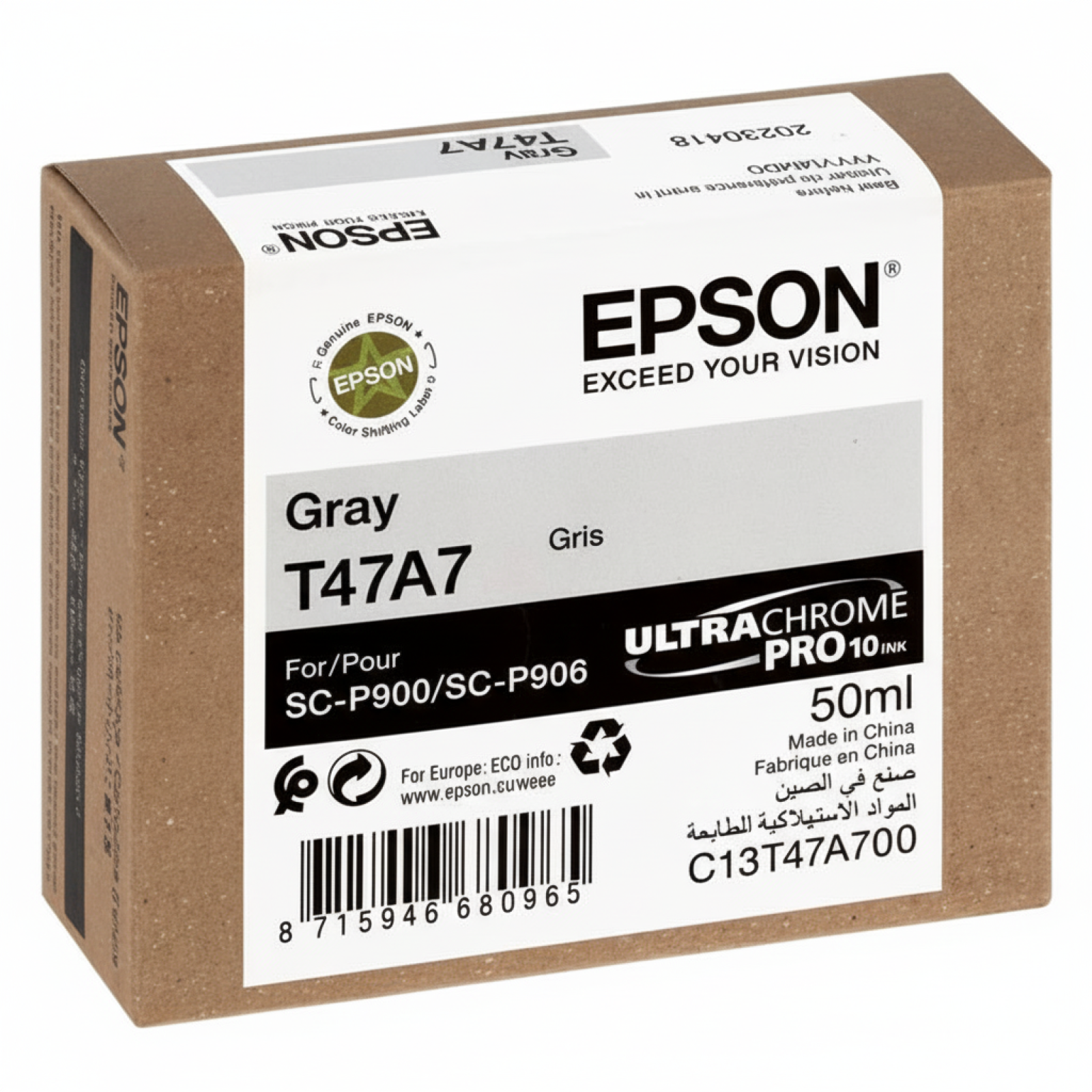 Tusz Oryginalny Epson T47A7 (C13T47A700) (Szary)