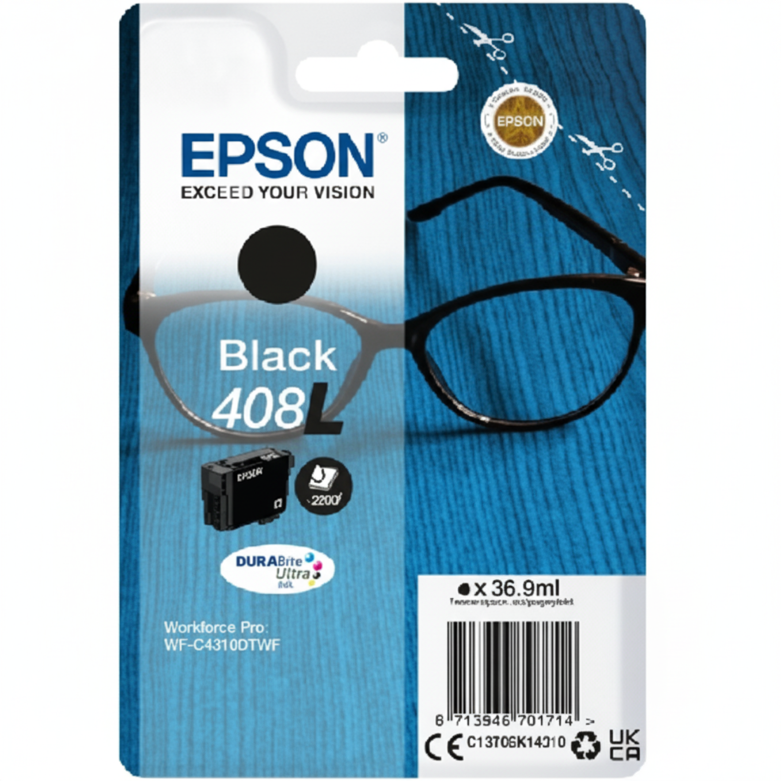 Tusz Oryginalny Epson 408 L (C13T09K14010) (Czarny)