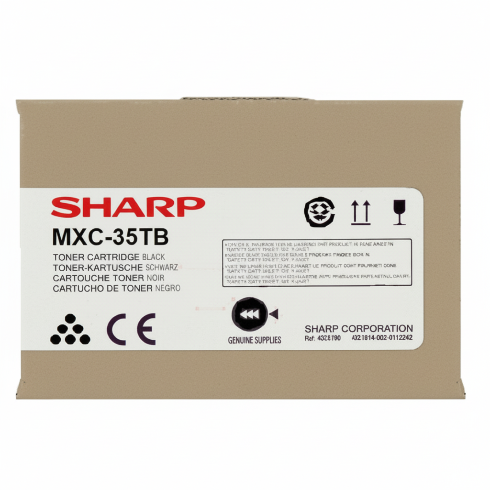 Toner Oryginalny Sharp MX-C35TB (MXC35TB) (Czarny)