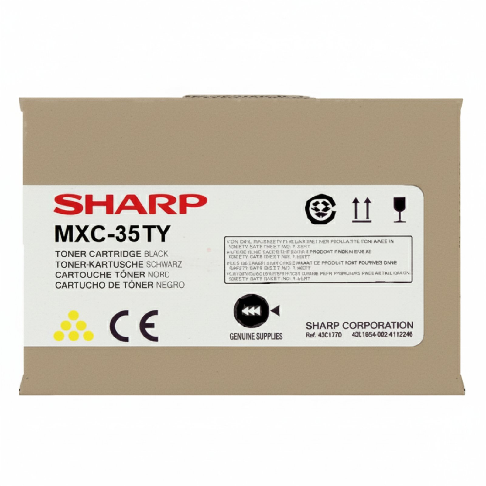 Toner Oryginalny Sharp MX-C35TY (MXC35TY) (Żółty)