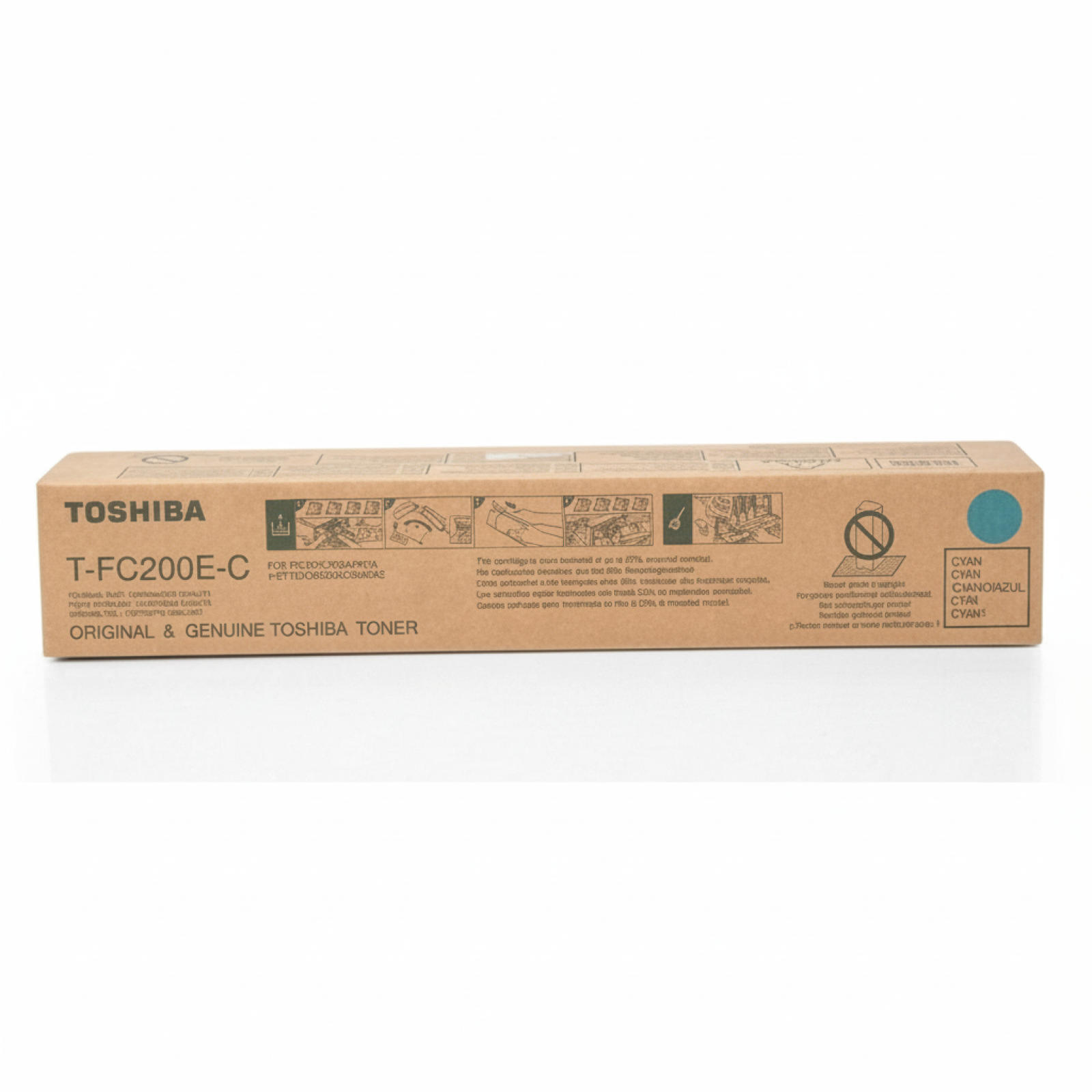 Toner Oryginalny Toshiba T-FC200E-C (6AJ00000119, 6AJ00000195) (Błękitny)