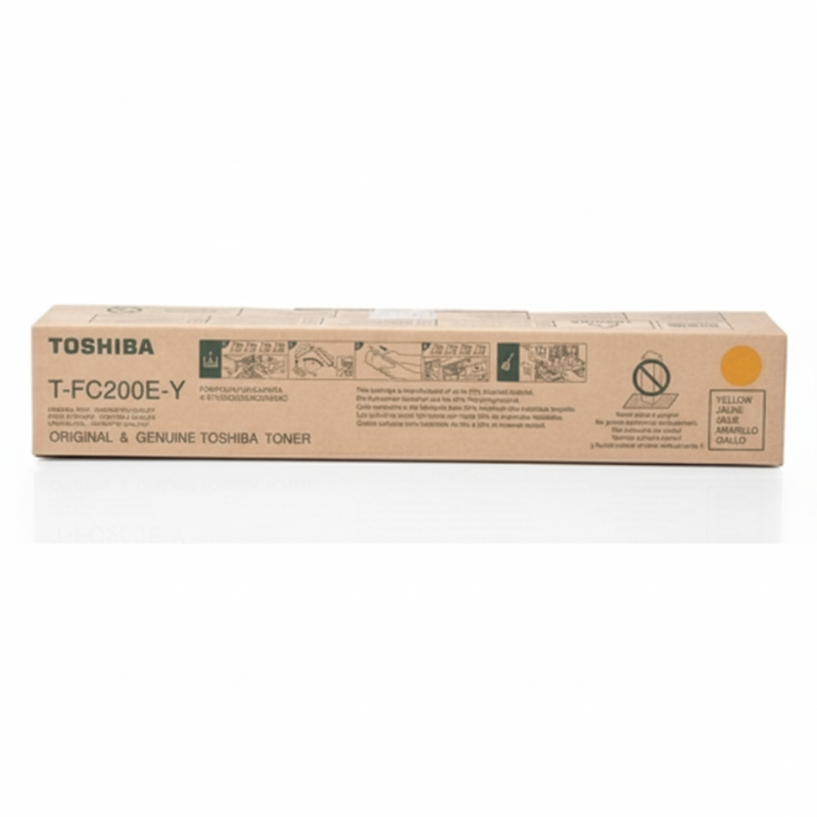 Toner Oryginalny Toshiba T-FC200E-Y (6AJ00000131, 6AJ00000198) (Żółty)