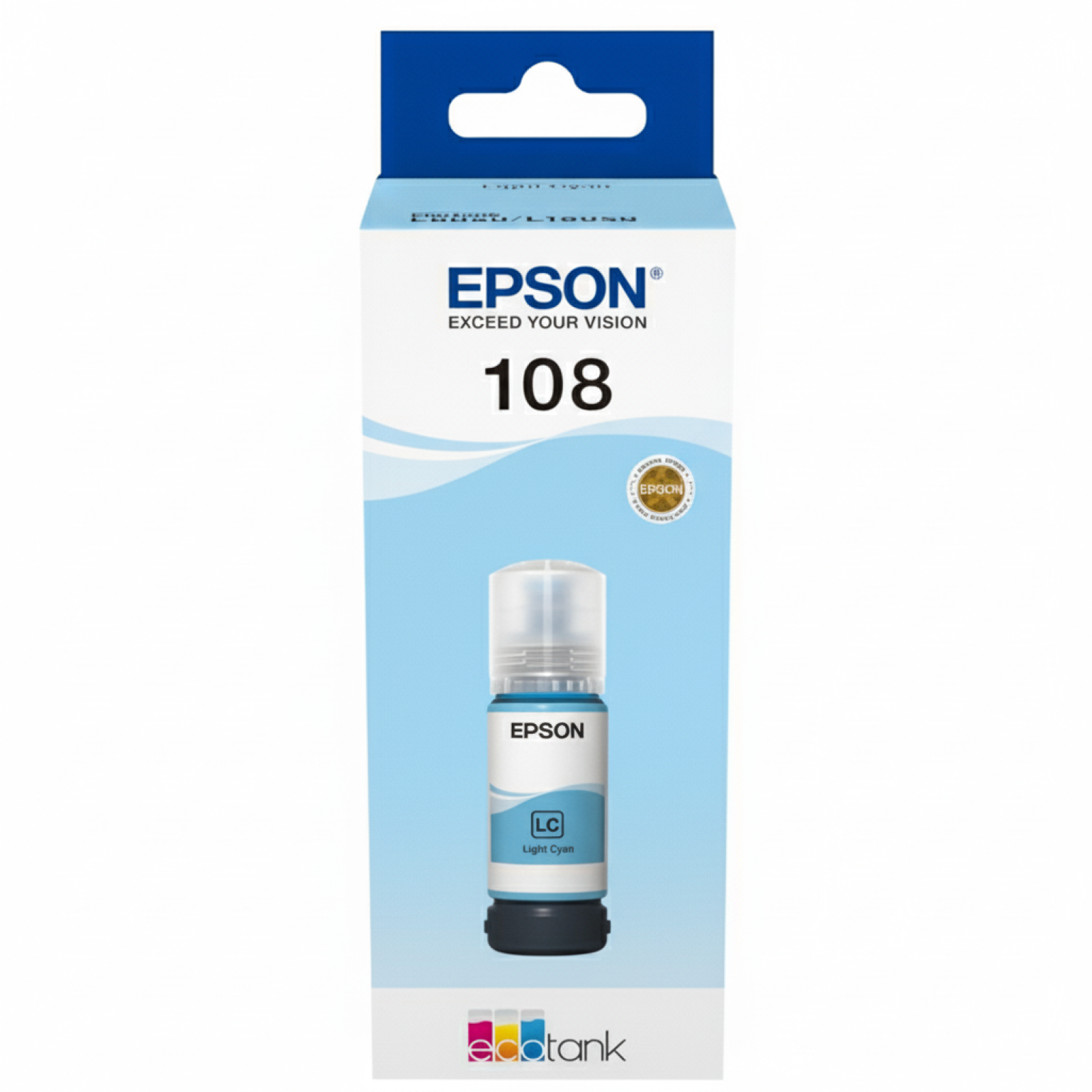 Tusz Oryginalny Epson 108 (C13T09C54A) (Jasny błękitny)