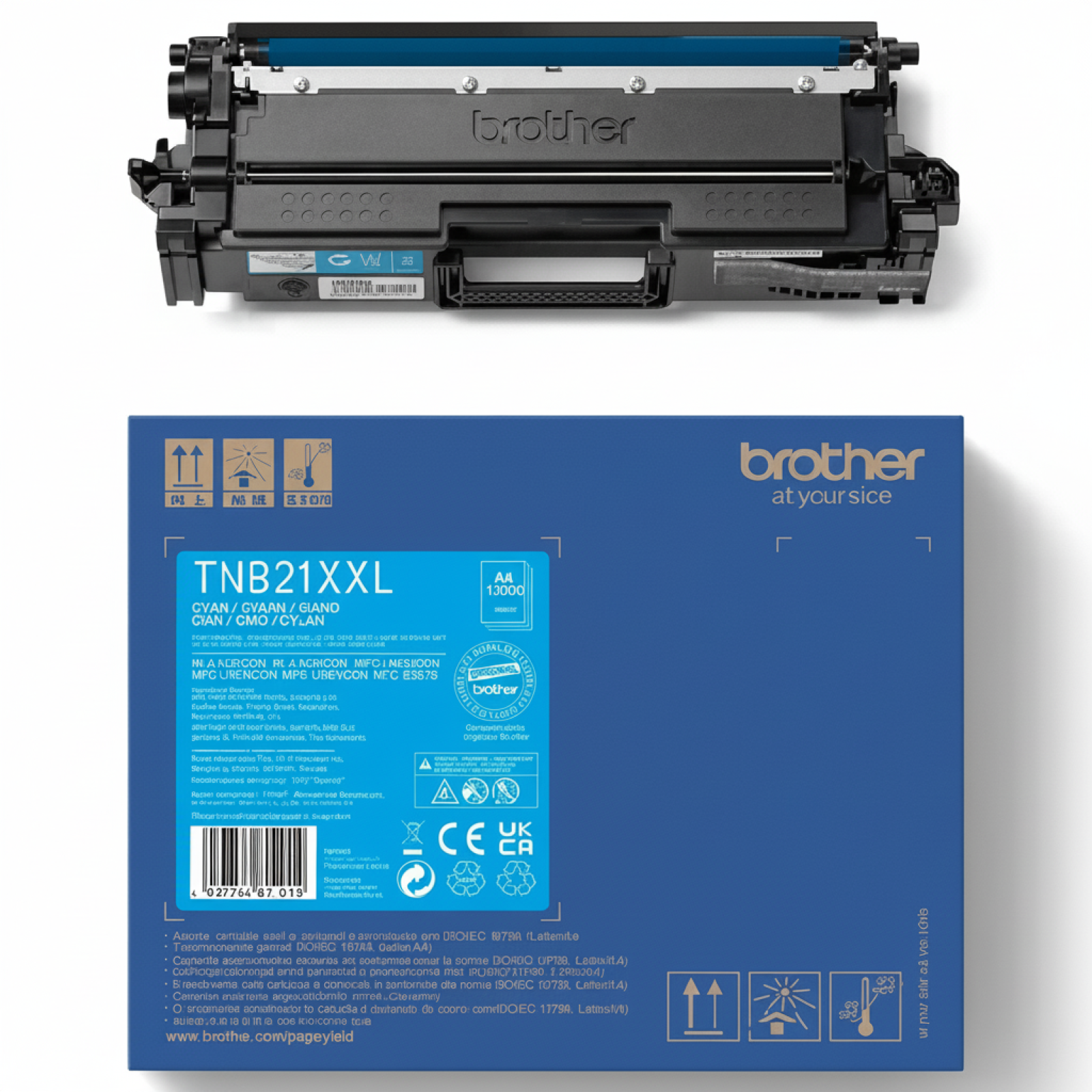 Toner Oryginalny Brother TN-821XXLC (TN821XXLC) (Błękitny)