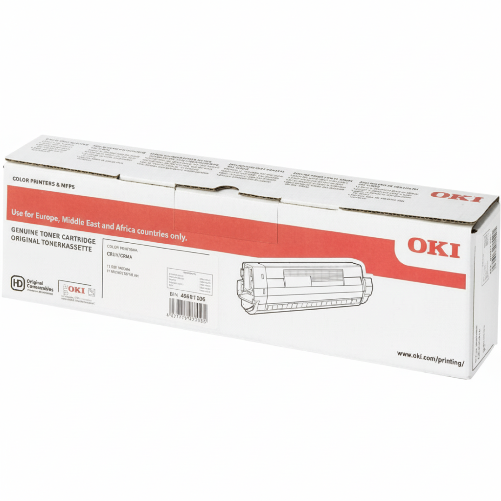 Toner Oryginalny Oki C834 844 (46861306) (Purpurowy)