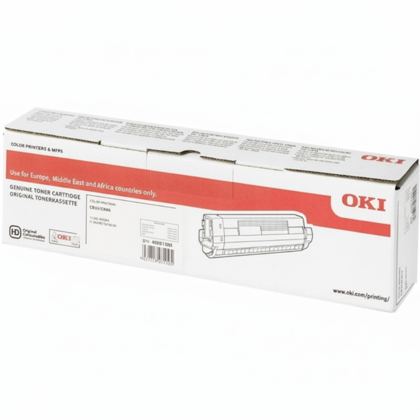 Toner Oryginalny Oki C834 844 (46861308) (Czarny)