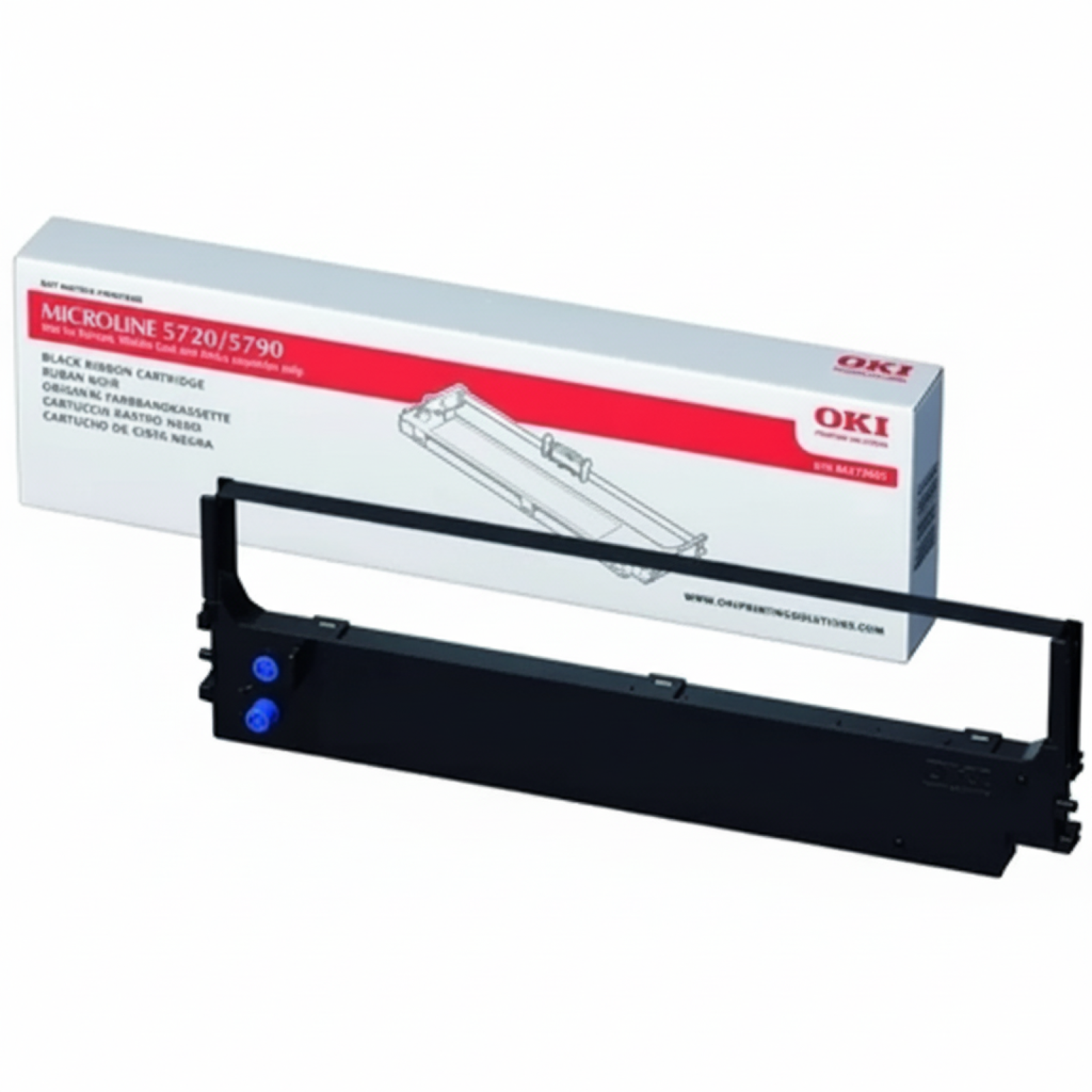 Taśma Barwiąca Oryginalna Oki ML-5720 5790 (44173405) (Czarny)