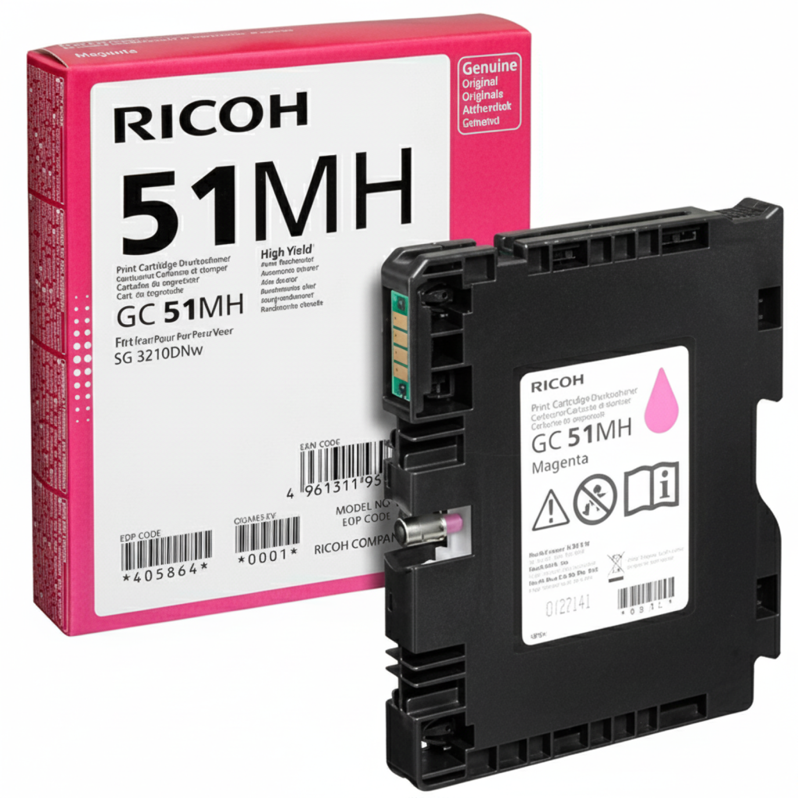 Tusz Oryginalny Ricoh GC-51MH (405864) (Purpurowy)