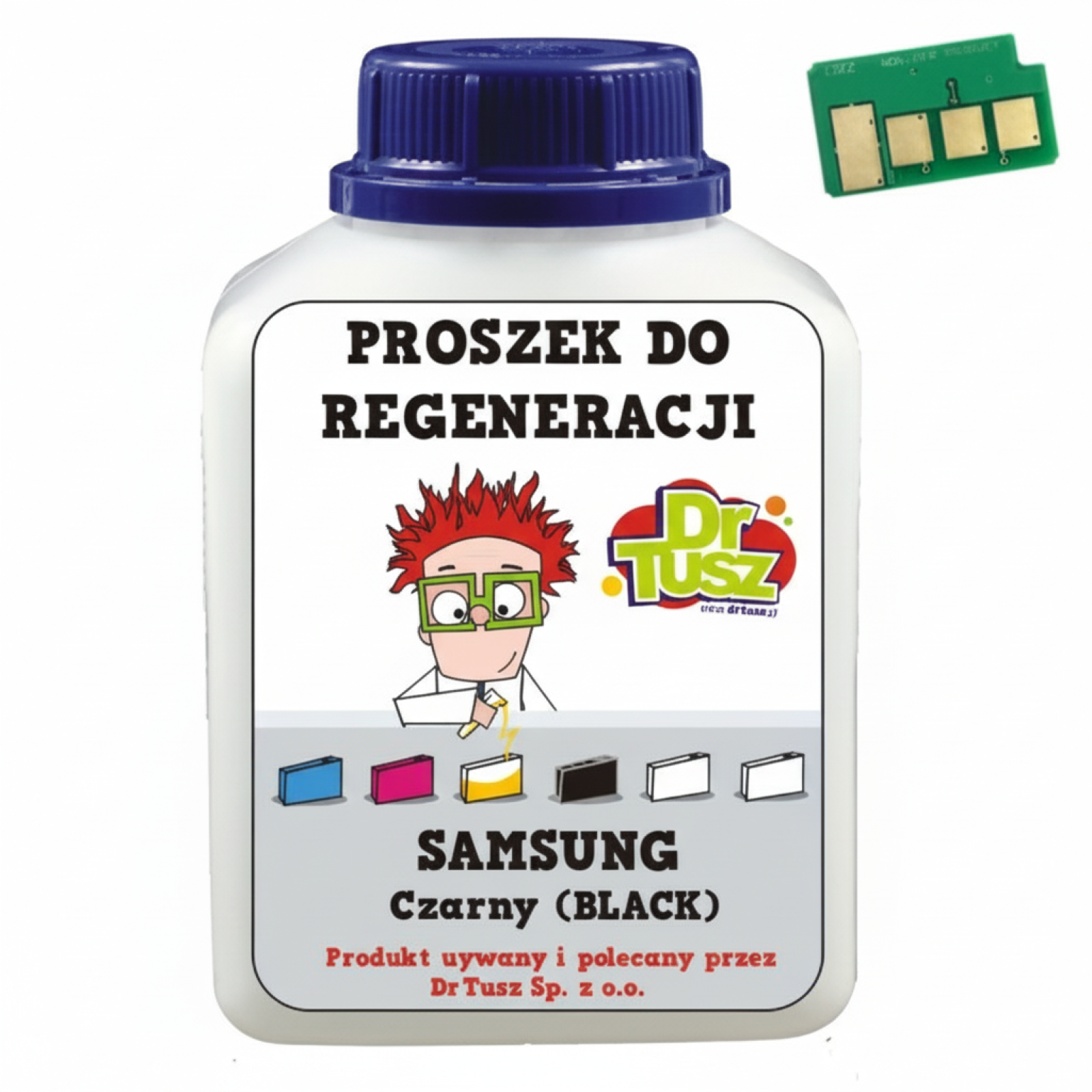 Proszek + Chip do regeneracji wkładu Samsung MLT-D104 (SU737A) (Czarny)
