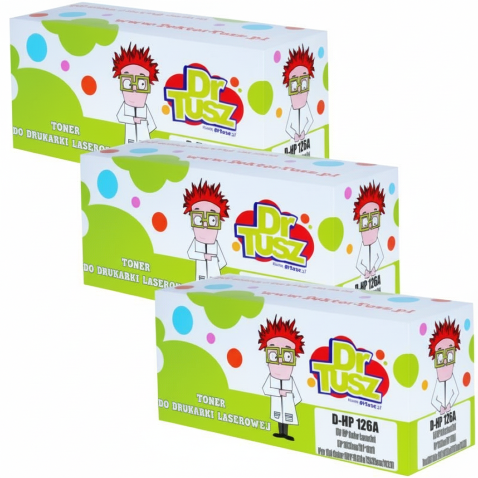 Tonery Zamienniki 126A do HP (CF341A) (trójpak)