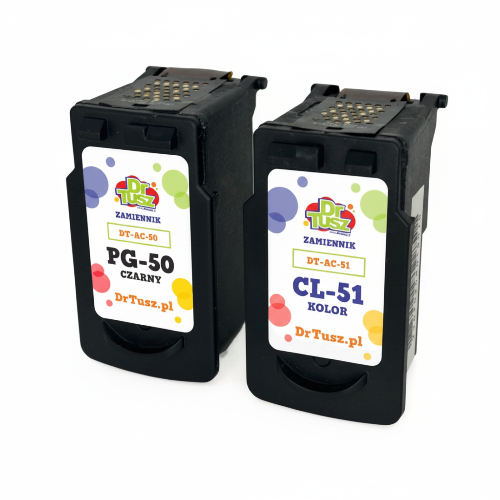 Tusze Zamienniki PG-50 + CL-51 do Canon (DT-AC-50+51 K) (komplet)
