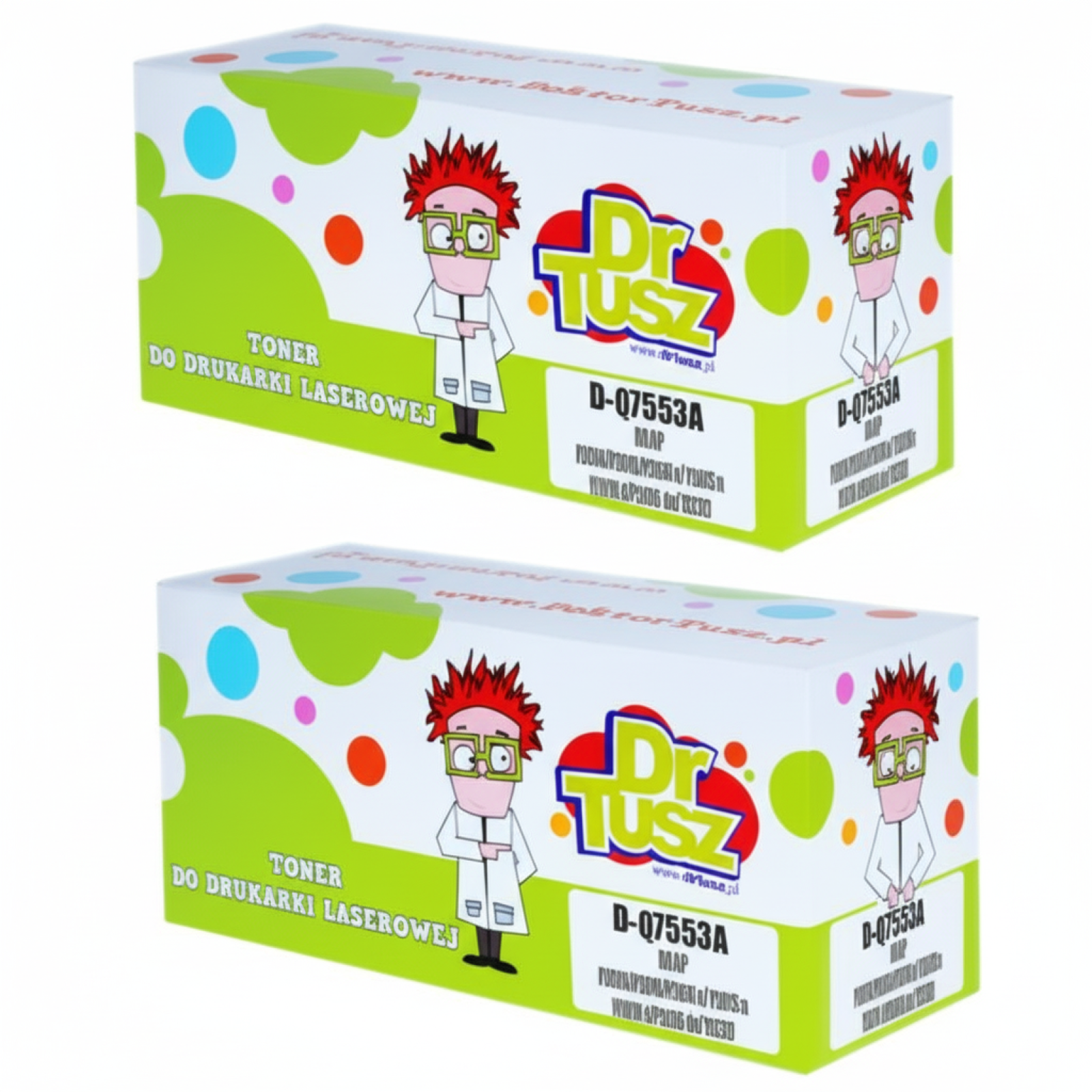 Tonery Zamienniki 53A do HP (Q7553AD) (Czarne) (dwupak)